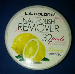 Lot of 6 Lemon Scent LA Colors Nail Polish Remover
